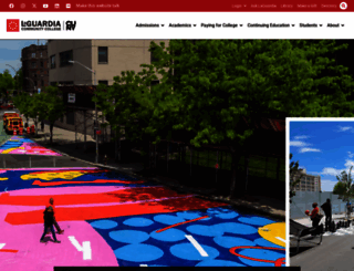 laguardia.edu screenshot