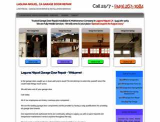 lagunaniguelgaragedoorrepair.com screenshot