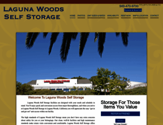 lagunawoodsselfstorage.com screenshot