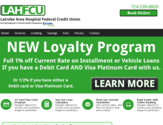 lahcreditunion.com screenshot