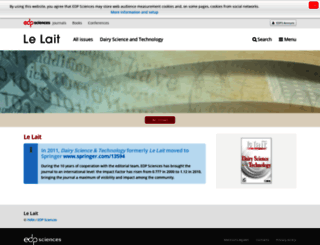lait.dairy-journal.org screenshot