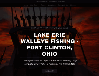 lake-erie-walleye-fishing.com screenshot