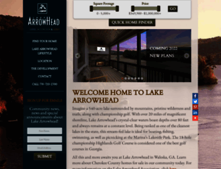 lakearrowheadga.com screenshot