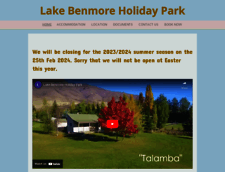 lakebenmore.co.nz screenshot