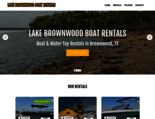 lakebrownwoodboatrentals.com screenshot