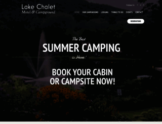 lakechalet.com screenshot