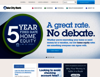 lakecitybank.com screenshot