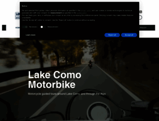 lakecomomotorbike.com screenshot