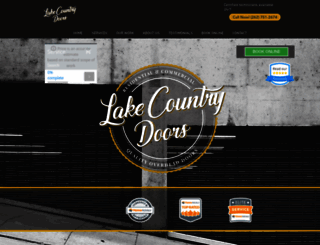lakecountrygaragedoors.com screenshot