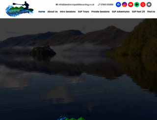 lakedistrictpaddleboarding.co.uk screenshot