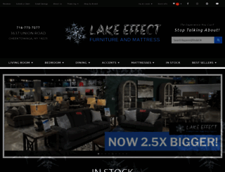 lakeeffectfurnitureandmattress.com screenshot