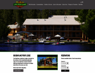 lakefrontlodge.com screenshot