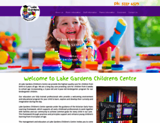 lakegardenschildrenscentre.com.au screenshot