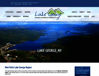 lakegeorgechamber.com screenshot