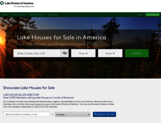 lakehousesofamerica.com screenshot