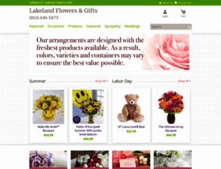 lakelandflowersandgifts.com screenshot