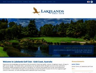 lakelandsgolfclub.com.au screenshot