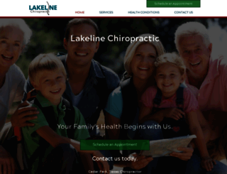 lakelinechiropractic.com screenshot