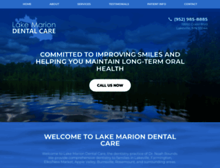 lakemariondentalcare.com screenshot