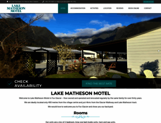 lakematheson.co.nz screenshot