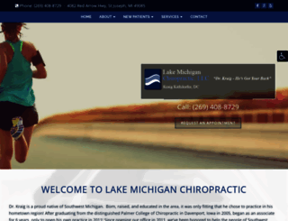 lakemichiganchiropractic.com screenshot