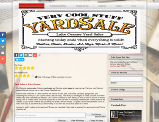 lakeoconeeyardsales.com screenshot