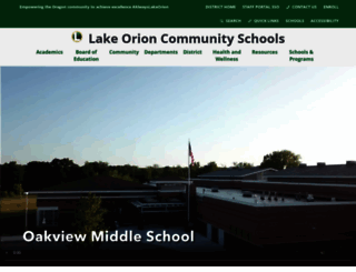 lakeorionschools.org screenshot