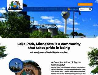 lakeparkmn.com screenshot