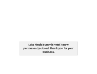 lakeplacidsummithotel.com screenshot