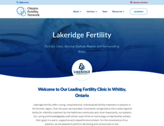 lakeridgefertility.com screenshot