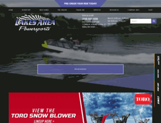 lakesareapowersports.com screenshot