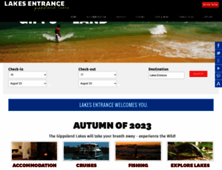 lakesentrance.com screenshot