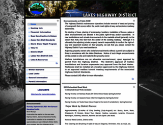 lakeshighwaydistrict.com screenshot
