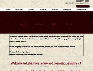 lakeshore-dentistry.com screenshot