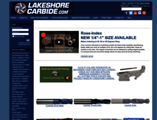 lakeshorecarbide.com screenshot