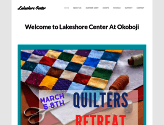 lakeshorecenteratokoboji.org screenshot