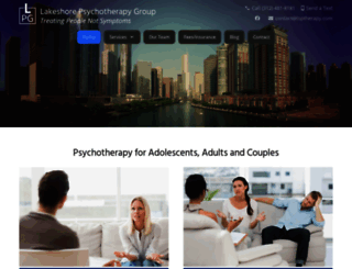 lakeshorepsychotherapygroup.com screenshot