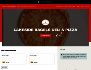 lakesidebagelsdelipizza.com screenshot