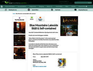 lakesidebandb.com.au screenshot