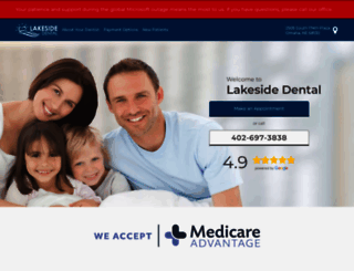 lakesidedentalne.com screenshot