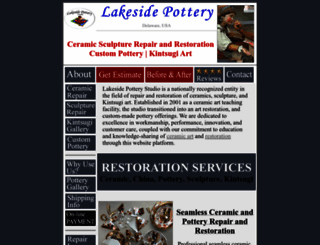 lakesidepottery.com screenshot