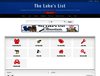 lakeslist.com screenshot