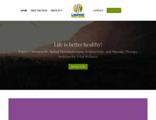 lakewayspinecenter.com screenshot