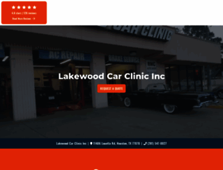 lakewoodcarclinictx.com screenshot