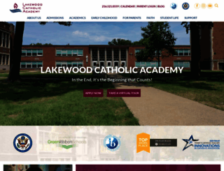 lakewoodcatholicacademy.com screenshot