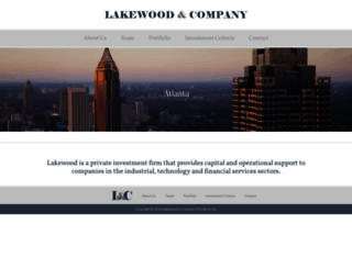lakewoodcompany.com screenshot
