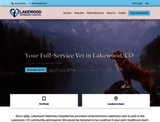 lakewoodvet.com screenshot
