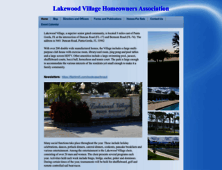 lakewoodvillagehoa.com screenshot