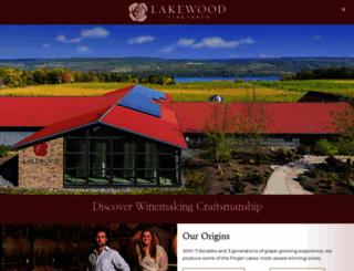 lakewoodvineyards.com screenshot