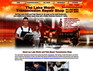 lakeworthtransmissionrepair.com screenshot